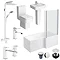 Bliss L-Shaped 1600 Complete Bathroom Package Large Image