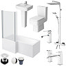 Bliss LH 1600 L-Shaped Complete Bathroom Package Large Image