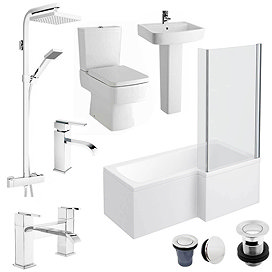 Bliss L-Shaped 1700 Complete Bathroom Package