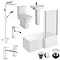 Bliss L-Shaped 1700 Complete Bathroom Package Large Image