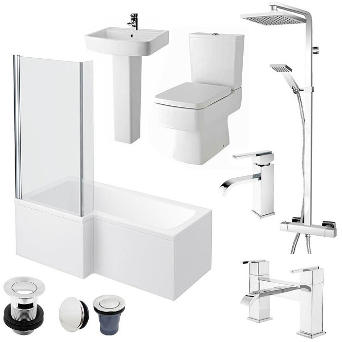 Bliss L-Shaped 1700 Complete Bathroom Package - LH Large Image