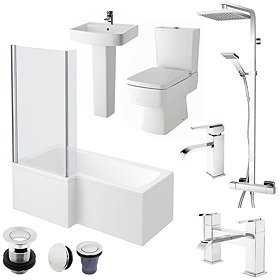 Bliss L-Shaped 1700 Complete Bathroom Package - LH Large Image