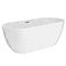 Bliss Modern Double Ended Curved Freestanding Bath Suite - 2 Basin Size Options Profile Large Image