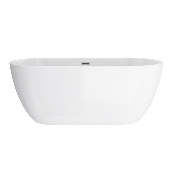 Bliss Modern Double Ended Curved Freestanding Bath Suite - 2 Basin Size Options  Standard Large Imag