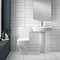 Bliss Modern Double Ended Curved Freestanding Bath Suite - 2 Basin Size Options  additional Large Im