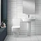 Bliss Modern Double Ended Curved Freestanding Bath Suite - 2 Basin Size Options additional Large Im