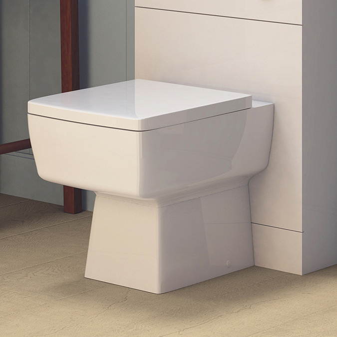 Bliss Squared Design Back to Wall Pan and Top Fix Seat - Standard or Soft Close Seat Option Profile 