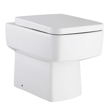 Bliss Squared Design Back to Wall Pan and Top Fix Seat - Standard or Soft Close Seat Option Profile 