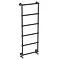 Bloomsbury Black Nickel 1548 x 598mm Wall Mounted Towel Rail Large Image