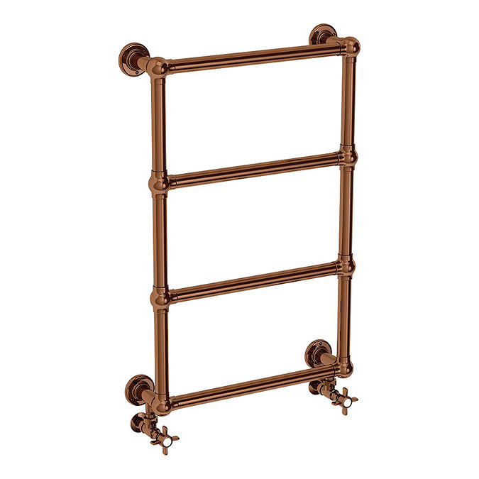 Bloomsbury Copper 498 x 748mm Wall Mounted Towel Rail  Profile Large Image