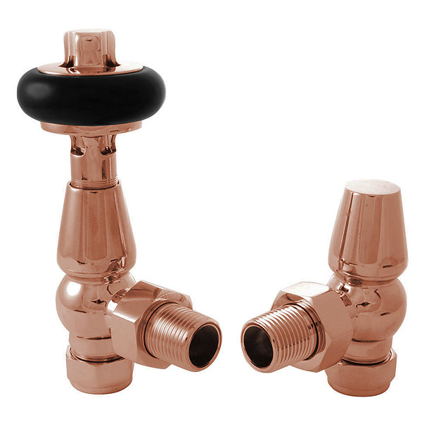 Bloomsbury Traditional Copper Thermostatic Radiator Valve Large Image