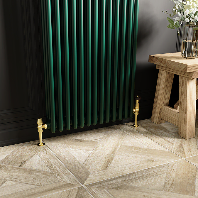 Chatsworth Traditional Gold Thermostatic Radiator Valve - Energy Saving