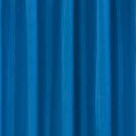 Blue H1800 x W1800mm Polyester Shower Curtain Large Image
