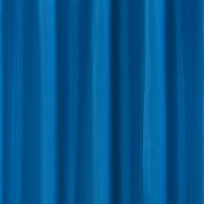 Blue H1800 x W1800mm Polyester Shower Curtain Large Image