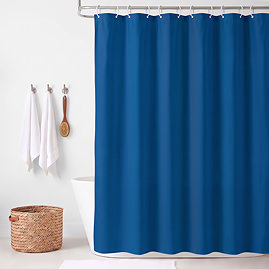 Blue Polyester Shower Curtain 1800mm x 1800mm