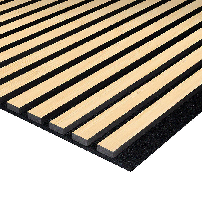 Bolzano Ash Slatted Wood Effect Acoustic Wall Panel