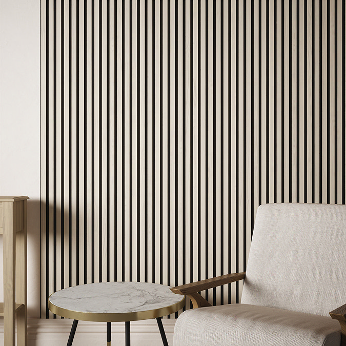 Bolzano Ash Slatted Wood Effect Acoustic Wall Panel 1200 x 572mm