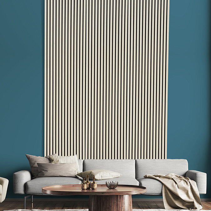 Bolzano Ash Slatted Wood Effect Acoustic Wall Panel 1200 x 572mm