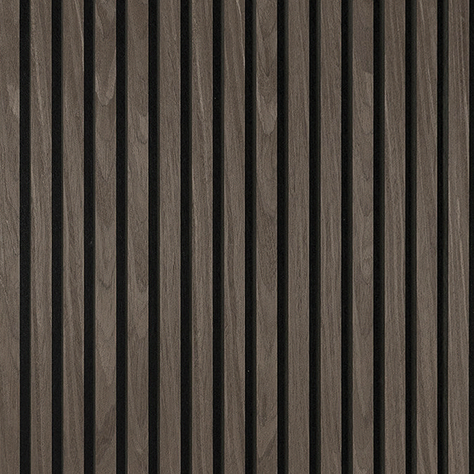 Bolzano Carini Walnut Slatted Wood Effect Acoustic Panel 2400 x 600mm