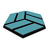 Bolzano Hexagon Ocean Blue Acoustic Wall Panels