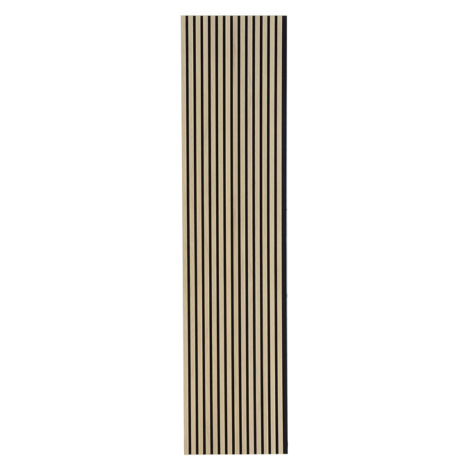 Bolzano Light Oak Slatted Wood Effect Acoustic Wall Panel 2400 x 572mm