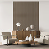 Bolzano Light Oak Slatted Wood Effect Acoustic Wall Panel 1200 x 572mm