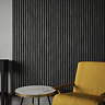 Bolzano Smoked Oak Slatted Wood Effect Acoustic Wall Panel 1200 x 572mm
