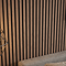 Bolzano Walnut Slatted Wood Effect Acoustic Wall Panel 2400 x 572mm