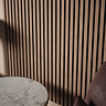 Bolzano Walnut Slatted Wood Effect Acoustic Wall Panel 1200 x 572mm