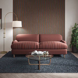 Bolzano Walnut Slatted Wood Effect Acoustic Wall Panel 1200 x 572mm