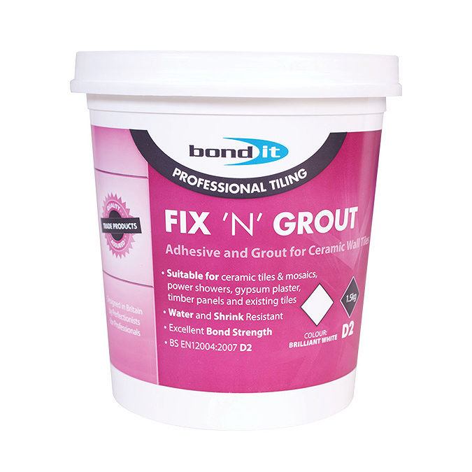 BOND IT Fix 'N' Grout Wall Tile Adhesive Paste Large Image