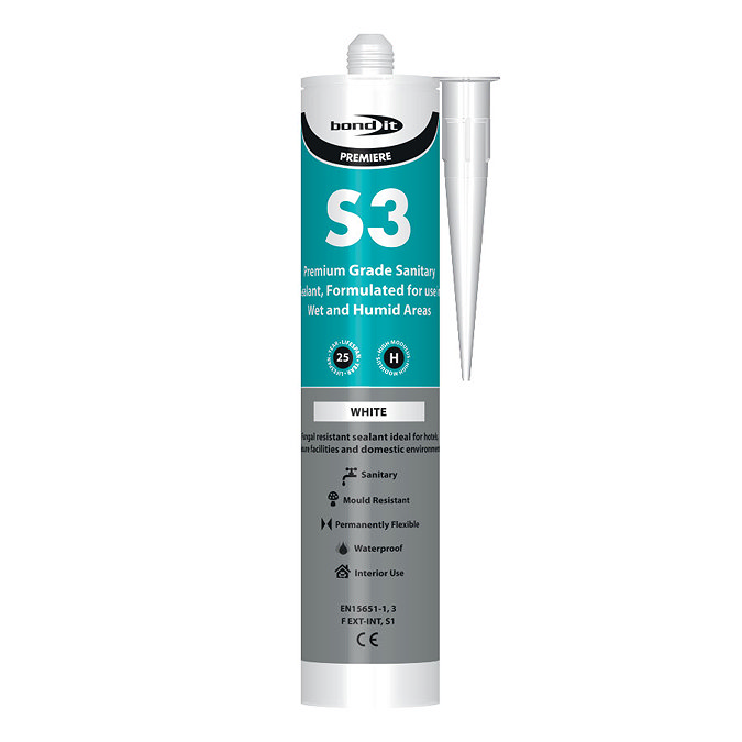 Sanitary Sealant - White - Bond It S3 Large Image