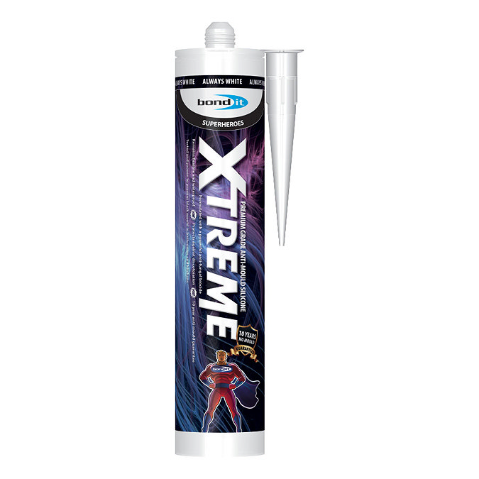 BOND IT Xtreme Anti-Mould Silicone Sealant 310ml - White Large Image