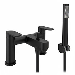Bosa Bath Shower Mixer Tap with Shower Kit - Matt Black