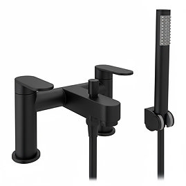 Bosa Bath Shower Mixer Tap with Shower Kit - Matt Black