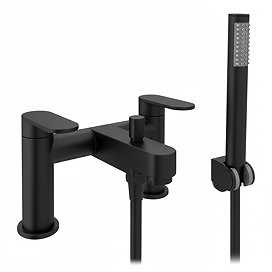 Bosa Bath Shower Mixer Tap with Shower Kit - Matt Black