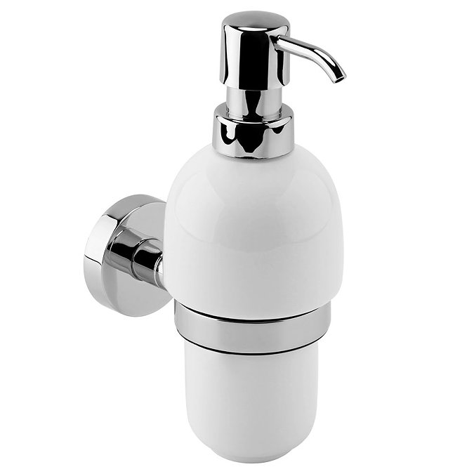 Bosa Ceramic Wall Mounted Soap Dispenser with Holder