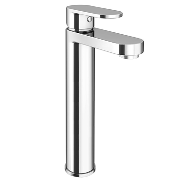 Bosa Chrome High Rise Mono Basin Mixer Tap  Profile Large Image
