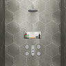 Bosa Concealed Thermostatic Valve with Fixed Shower Head & 4 Tile Body Jets Large Image