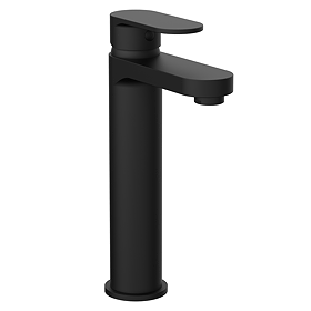 Bosa High Rise Mono Basin Mixer Tap - Matt Black