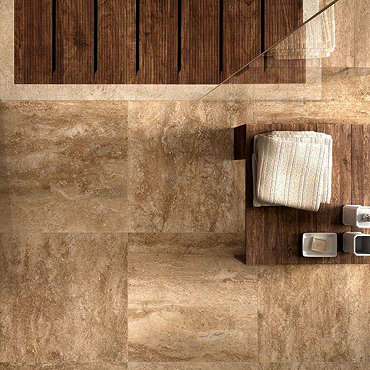 Bosa Marbled Brown Floor Tile (Matt - 450 x 450mm) Profile Large Image