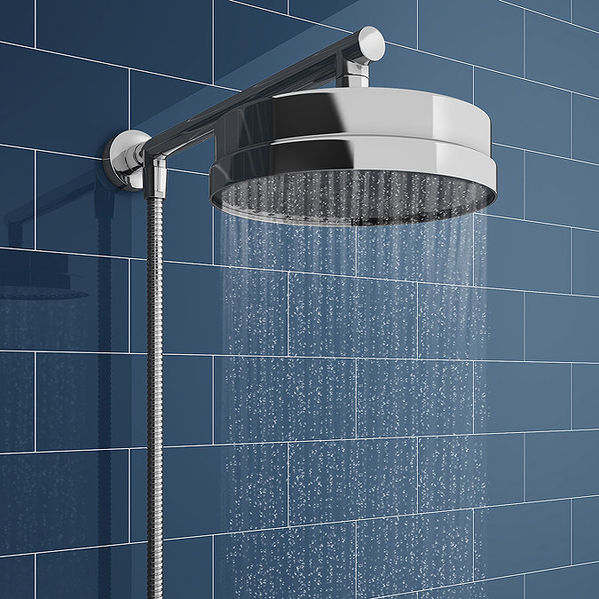 Bosa Modern Bath Shower Mixer Inc. Overhead Rainfall Shower Head Profile Large Image