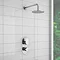 Bosa Modern Shower Package with Concealed Valve + Head Large Image
