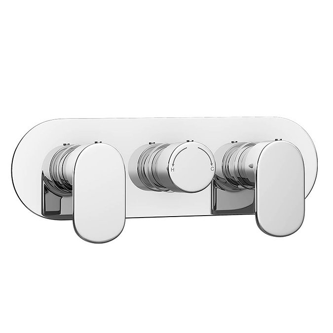 Bosa Modern Triple Concealed Thermostatic Shower Valve Profile Large Image