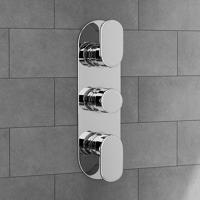 Bosa Modern Triple Concealed Thermostatic Shower Valve