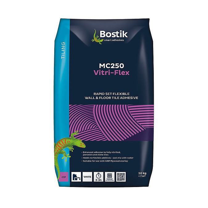 Bostik MC250 Vitri-Flex Rapid Set Wall & Floor Tile Adhesive 20kg Large Image