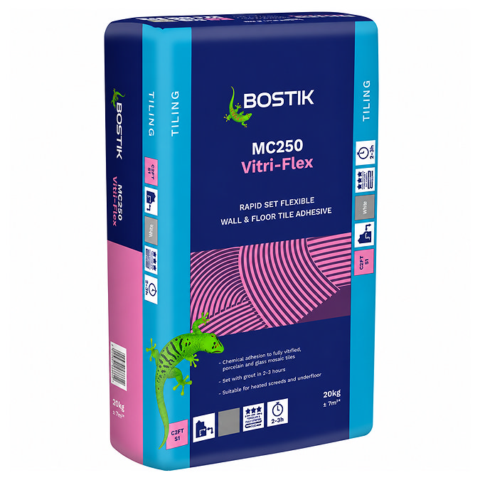 Bostik MC250 Vitri-Flex Rapid Set Wall & Floor Tile Adhesive 20kg