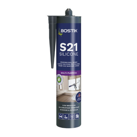 Bostik S21 Multi Purpose Acetoxy Silicone Sealant 310ml Large Image
