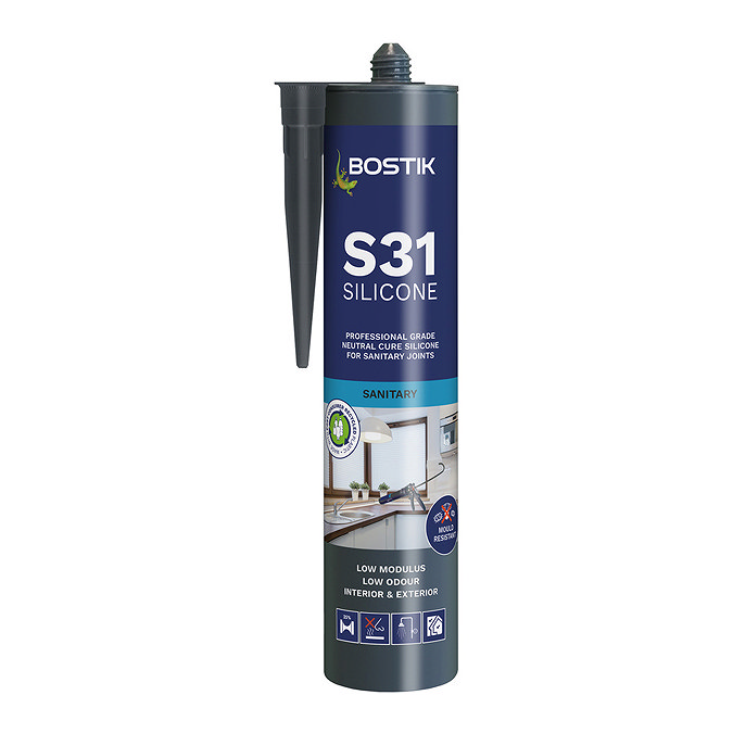 Bostik S31 Sanitary Neutral Cure Silicone Sealant 310ml Large Image