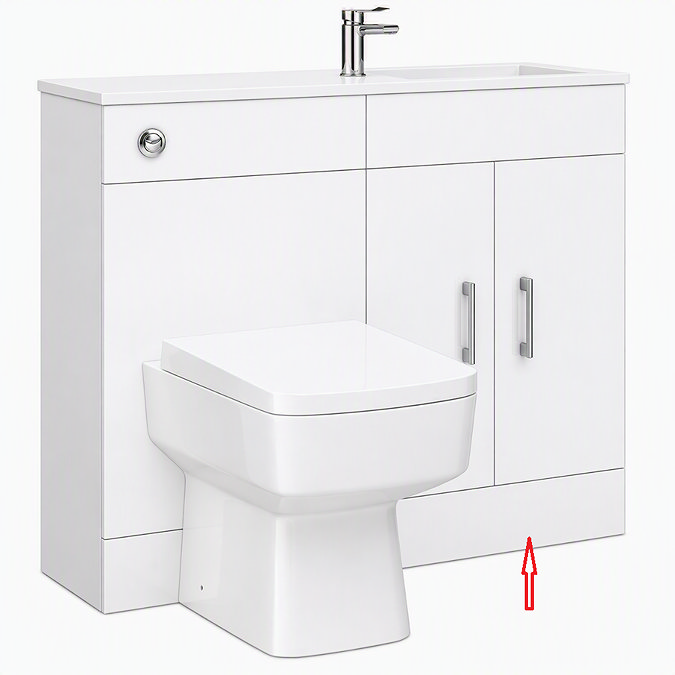 Bottom Basin plinth for Valencia 1000mm Slimline Combination Basin Unit